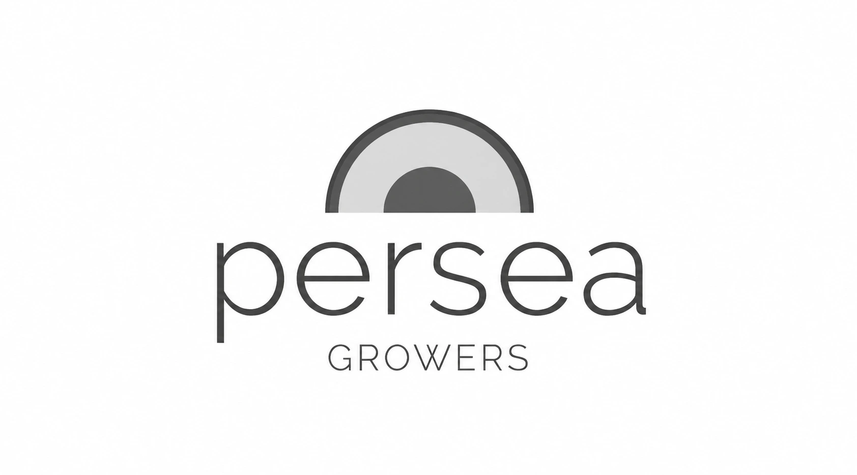 Logotipo de Persea Growers con símbolo circular